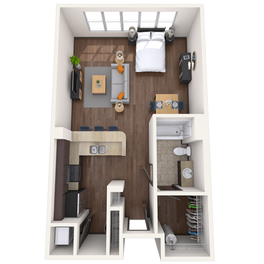 Floorplan image of unit 1312