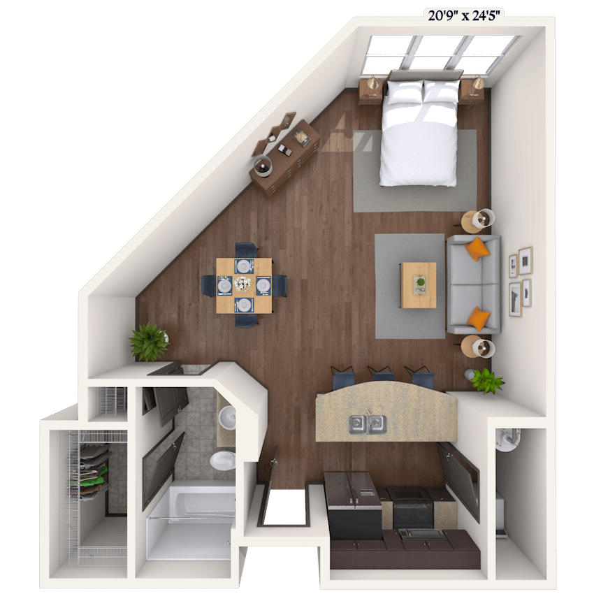 Floorplan image of unit 2332