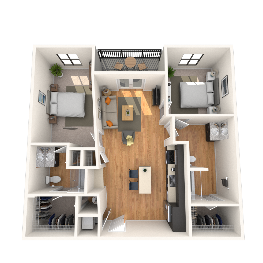 Floorplan image of unit 230
