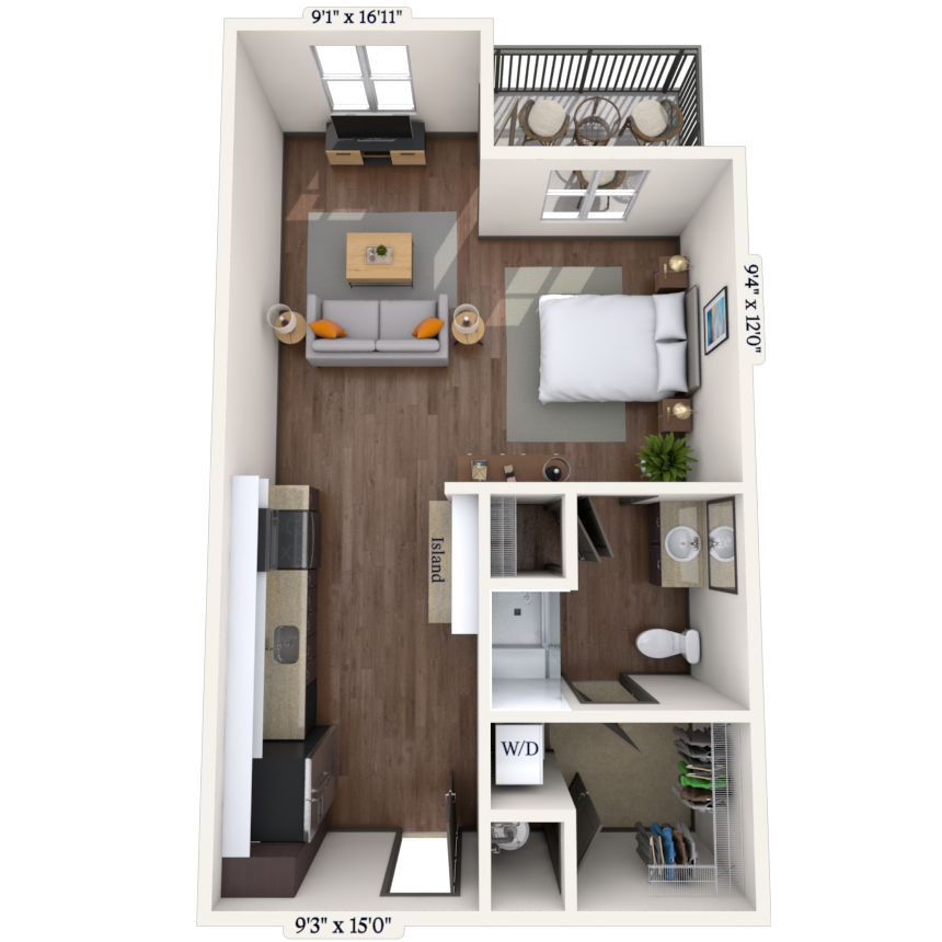 Floorplan image of unit 3