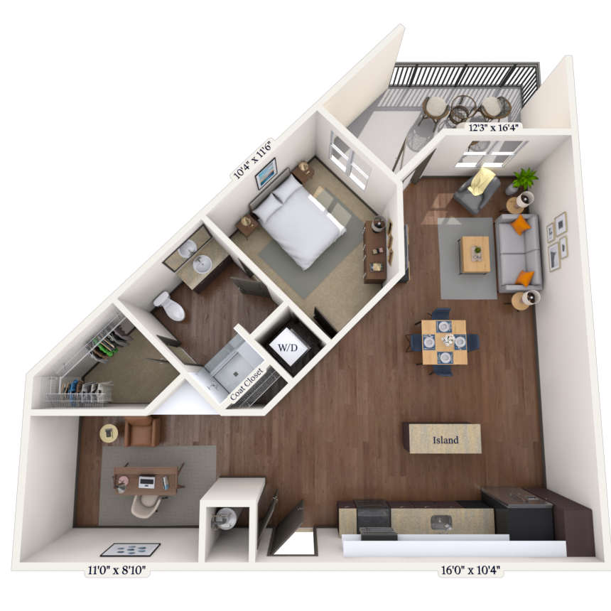 Floorplan image of unit 477