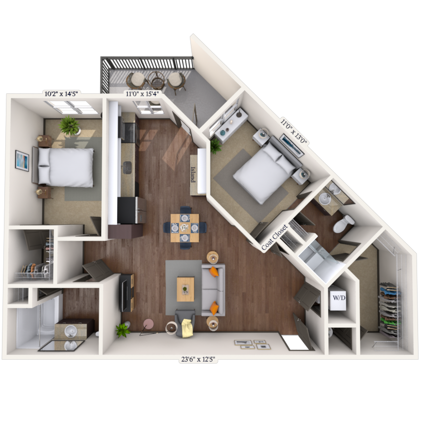Floorplan image of unit 276
