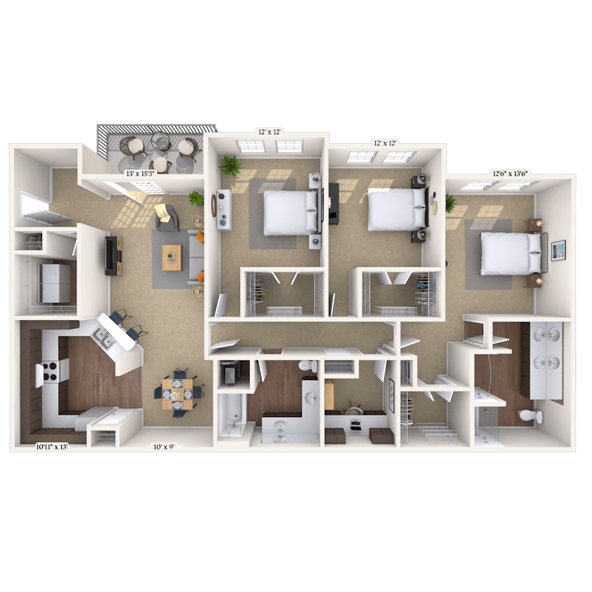 Floorplan image of unit 806