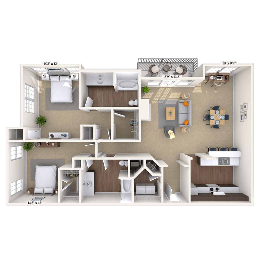 Floorplan image of unit 831