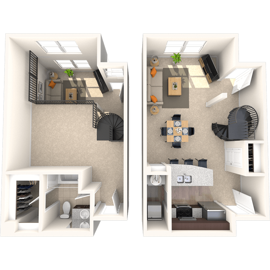Floorplan image of unit 128