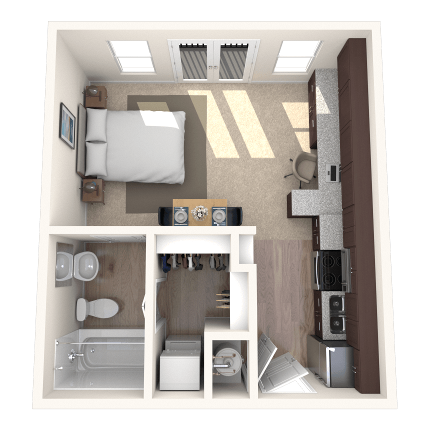 Floorplan image of unit 322