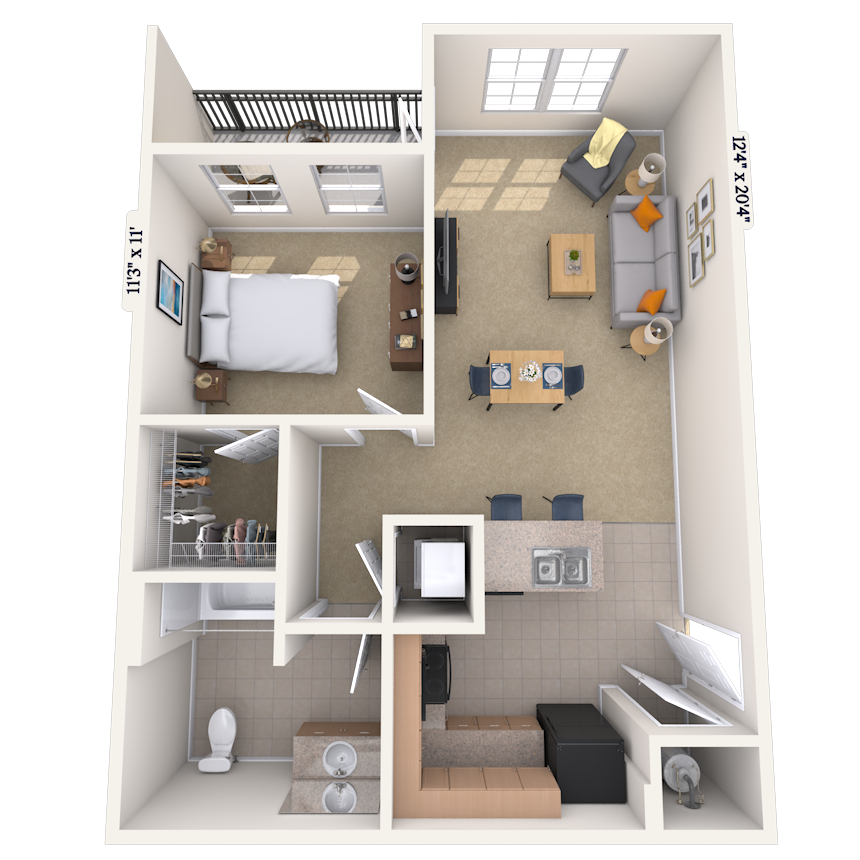 Floorplan image of unit I 8301