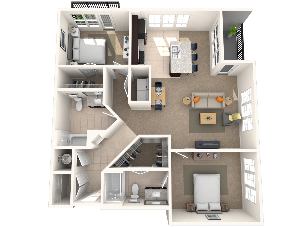Floorplan image of unit I 2317