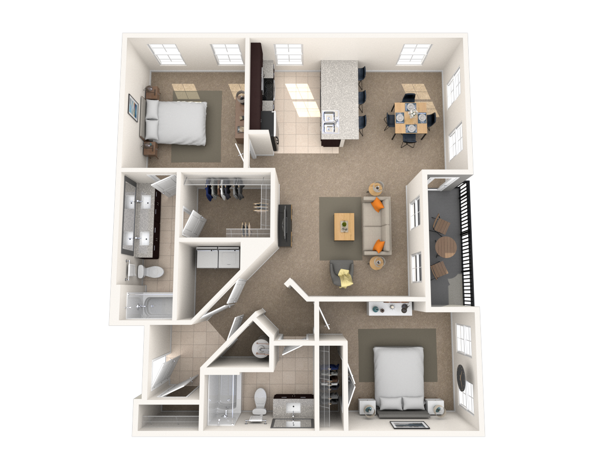 Floorplan image of unit I 1224