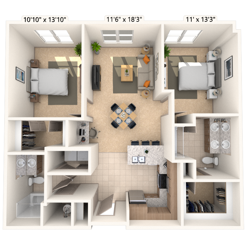 Floorplan image of unit I 2312