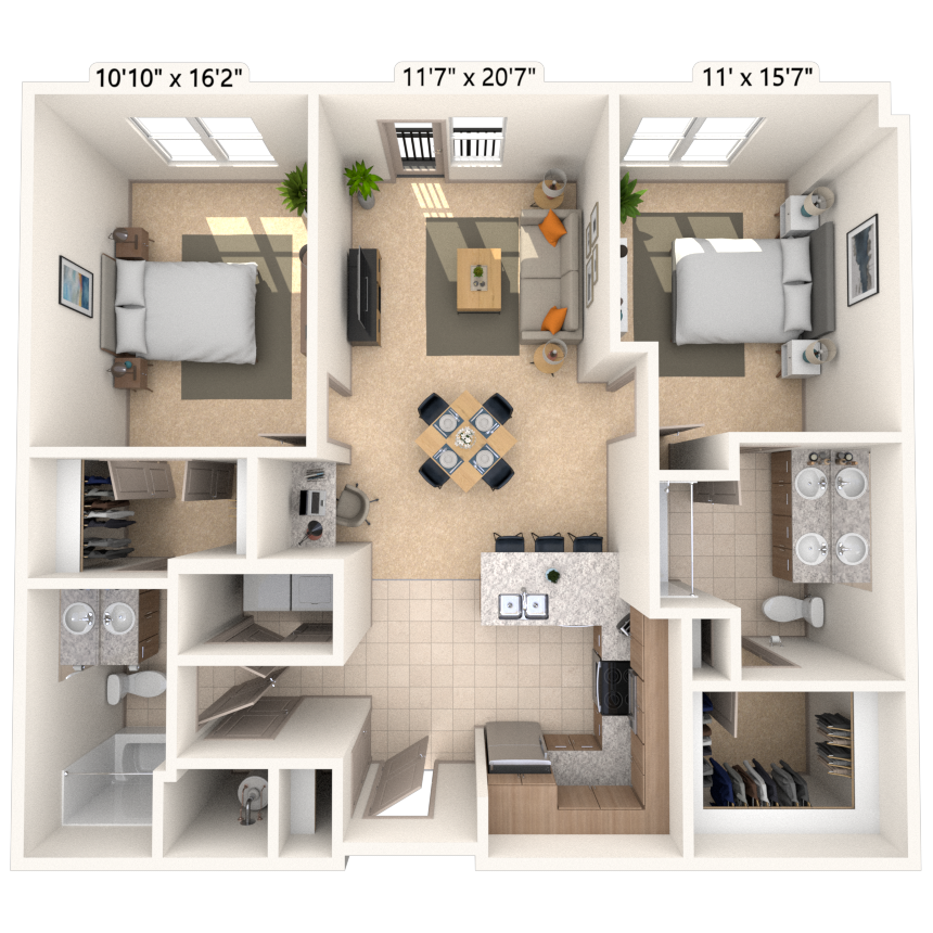Floorplan image of unit I 1421