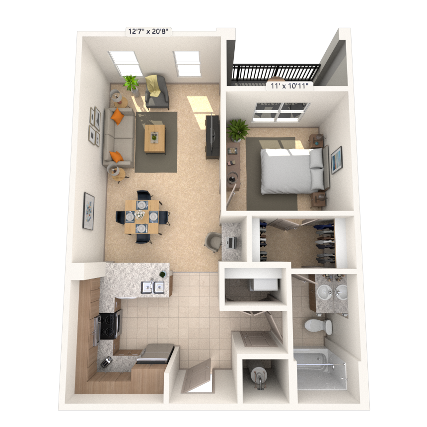 Floorplan image of unit I 8117