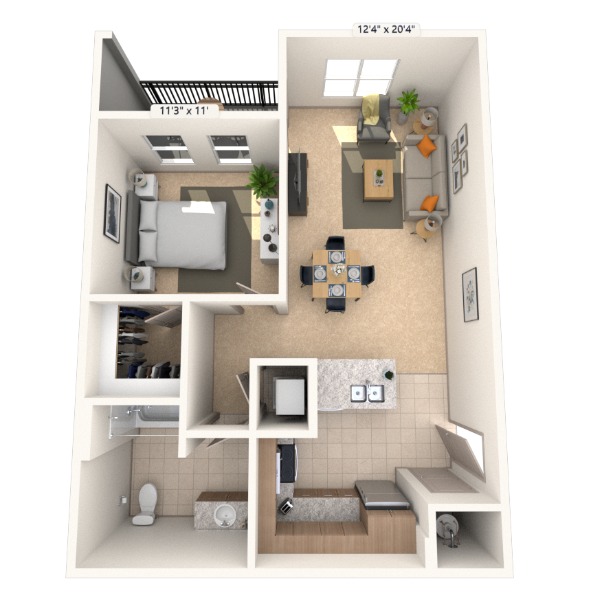 Floorplan image of unit I 4101