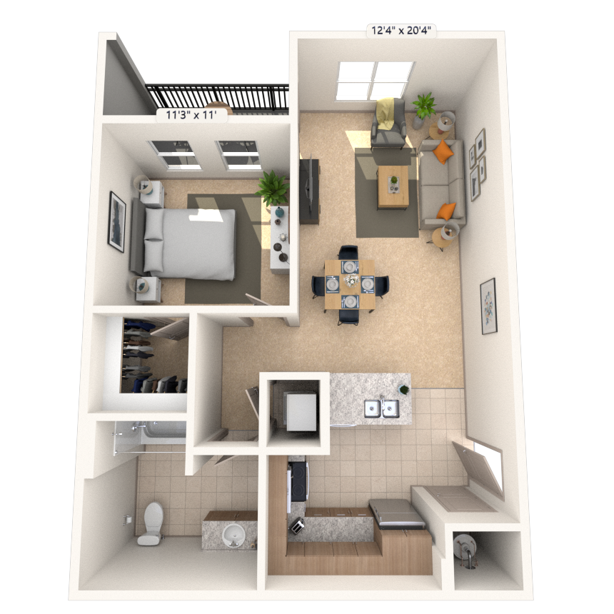 Floorplan image of unit I 9005