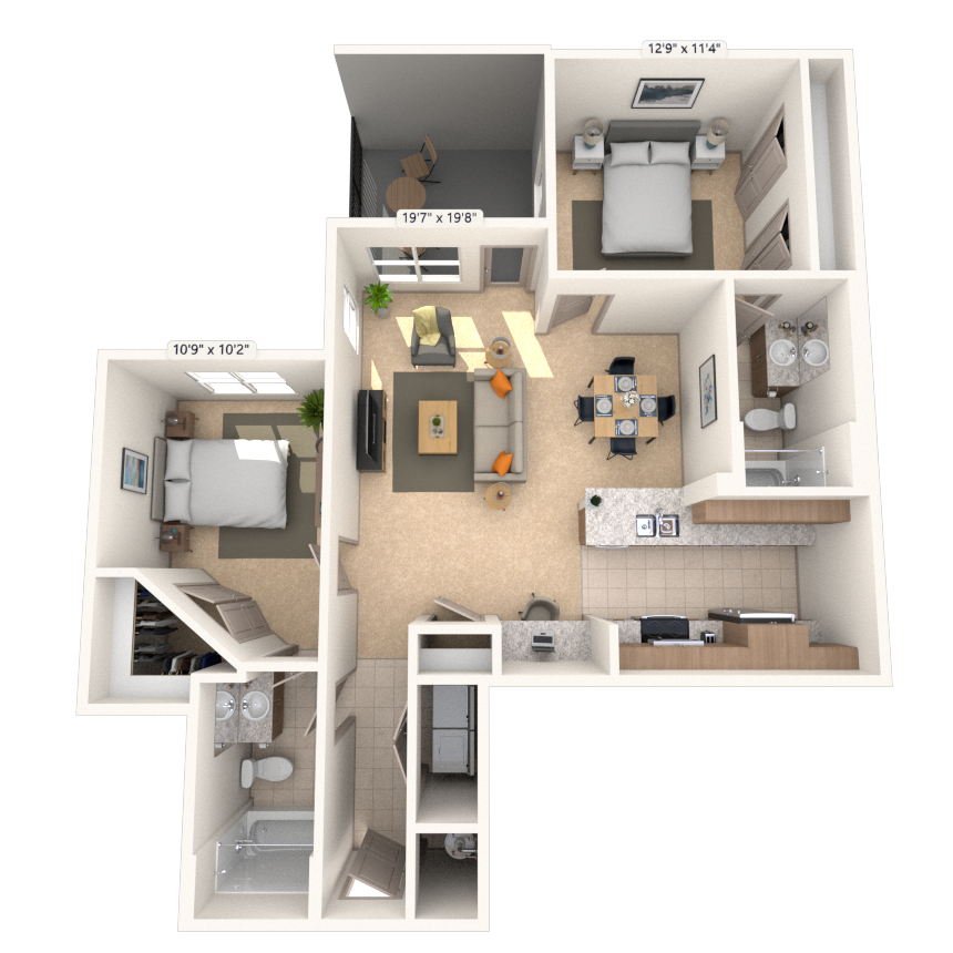 Floorplan image of unit I 8114