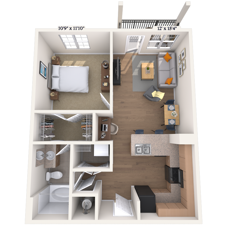 Floorplan image of unit 16015