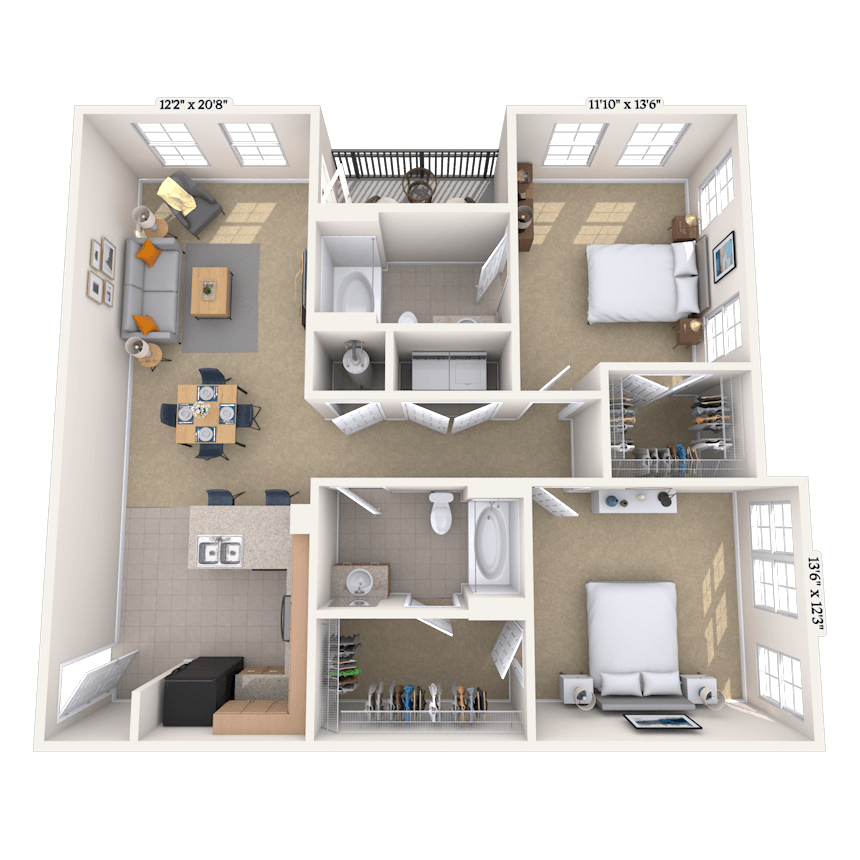 Floorplan image of unit I 3309
