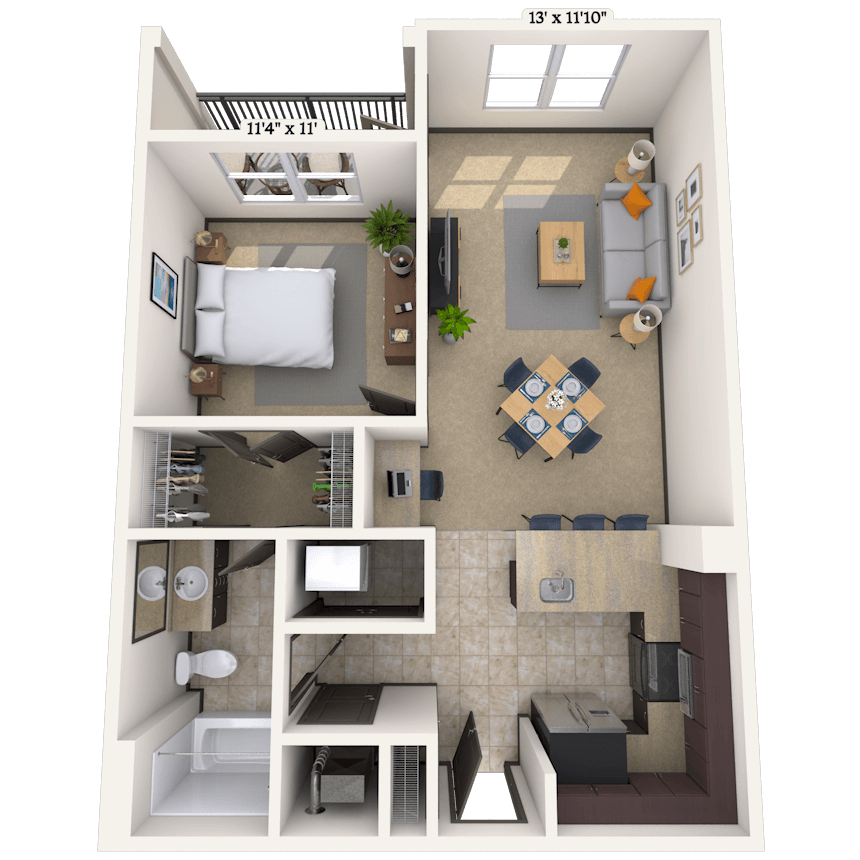 Floorplan image of unit 19112