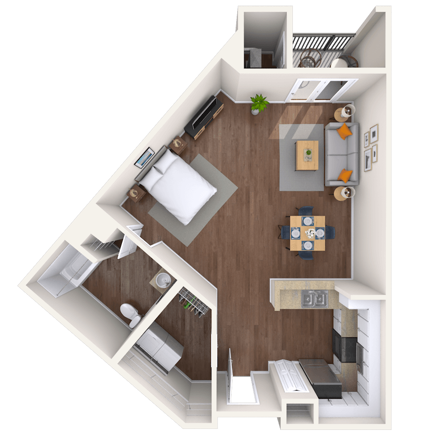 Floorplan image of unit 1332