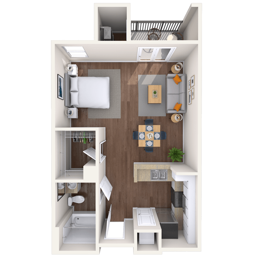 Floorplan image of unit 1428