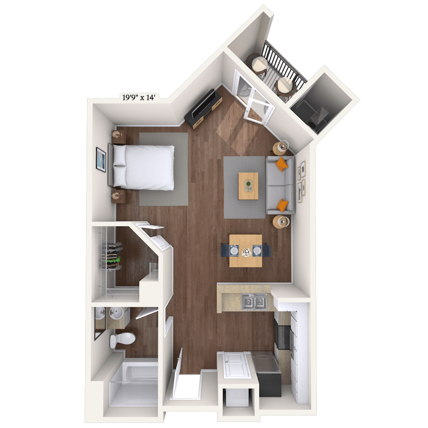 Floorplan image of unit 2324