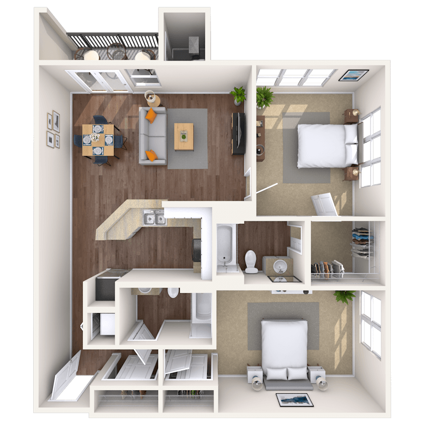 Floorplan image of unit 3314