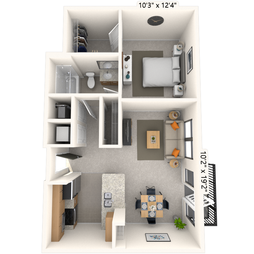 Floorplan image of unit 127JC2