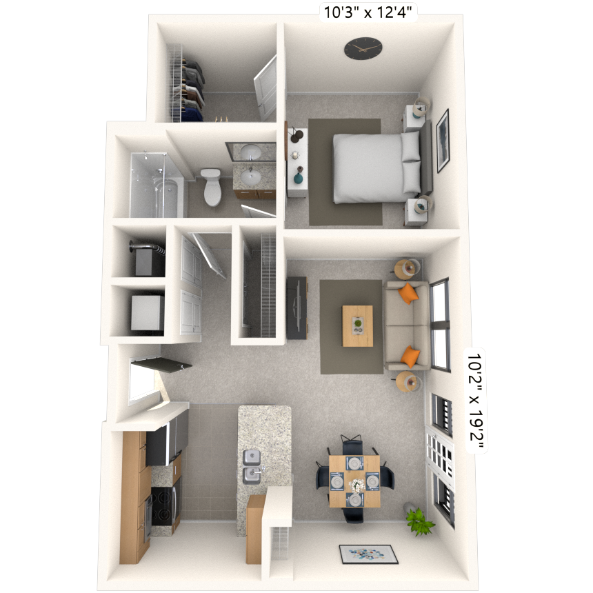Floorplan image of unit 229JC2