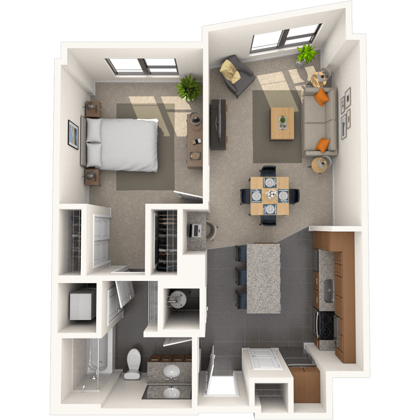 Floorplan image of unit 1004HL2