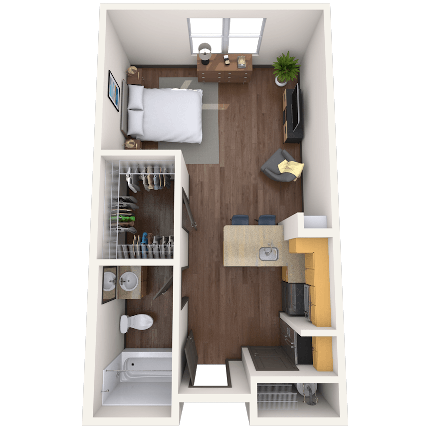 Floorplan image of unit 3016