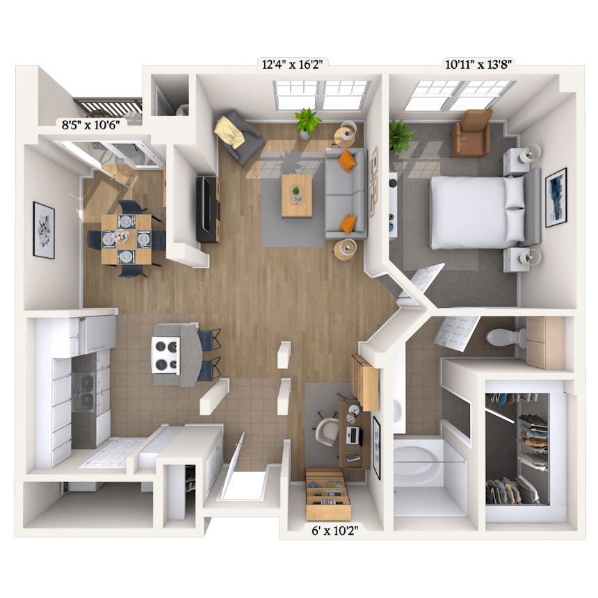 Floorplan image of unit 240