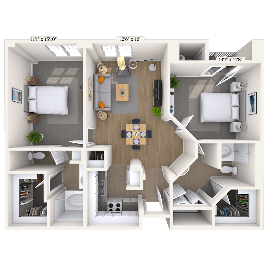 Floorplan image of unit 324