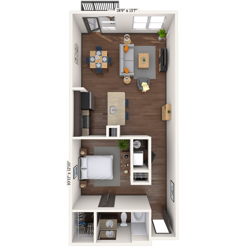 Floorplan image of unit 1213