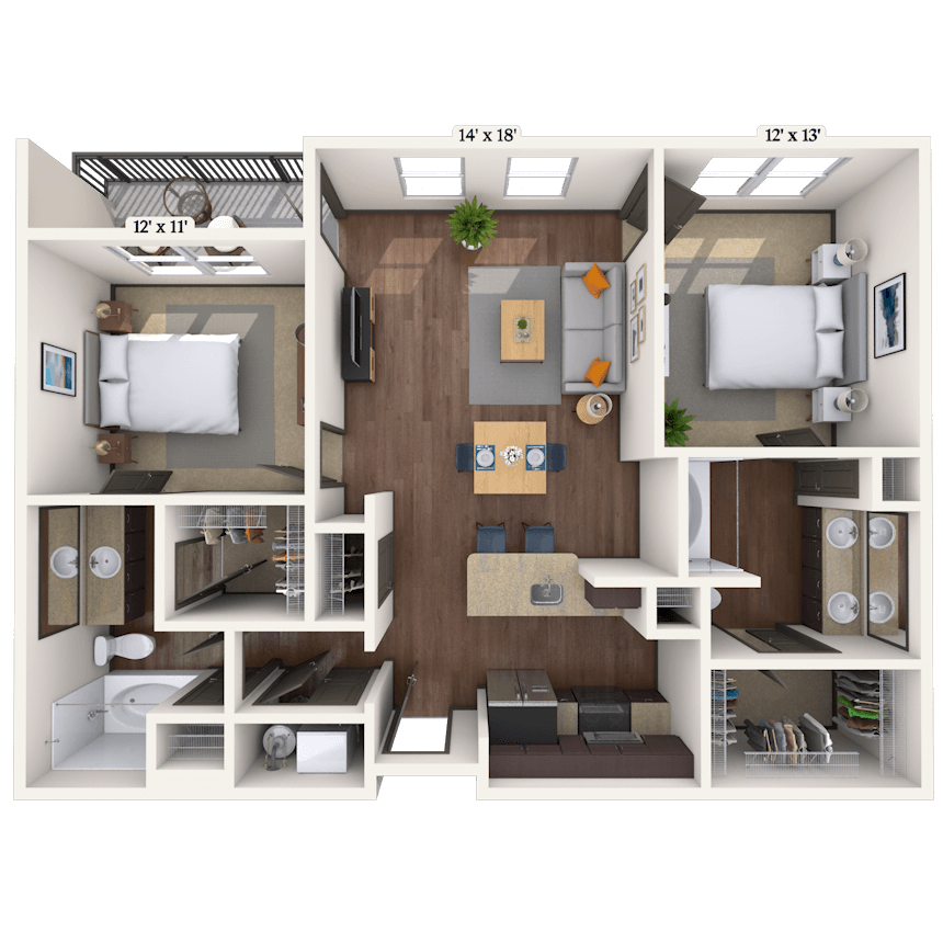 Floorplan image of unit 3331