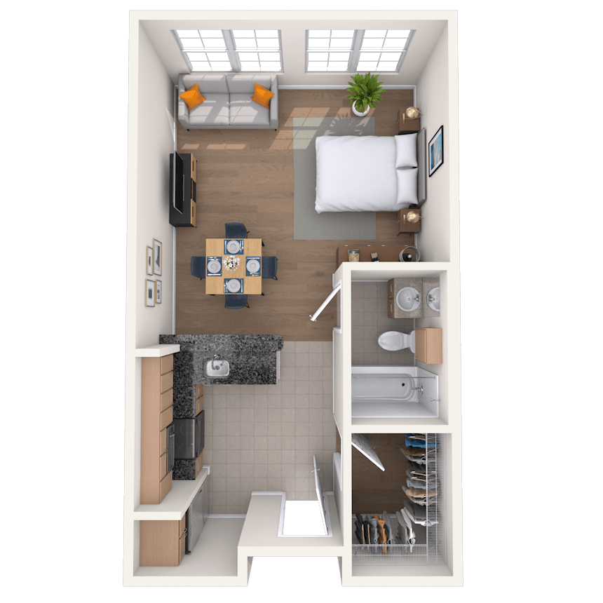 Floorplan image of unit 3352