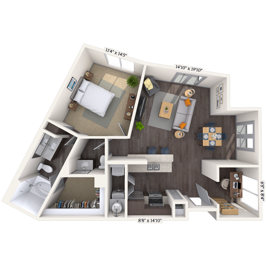 Floorplan image of unit 2650