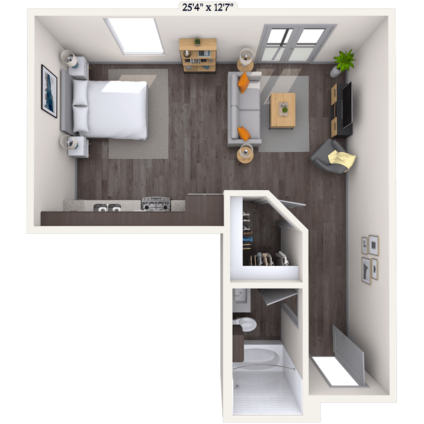 Floorplan image of unit 31044
