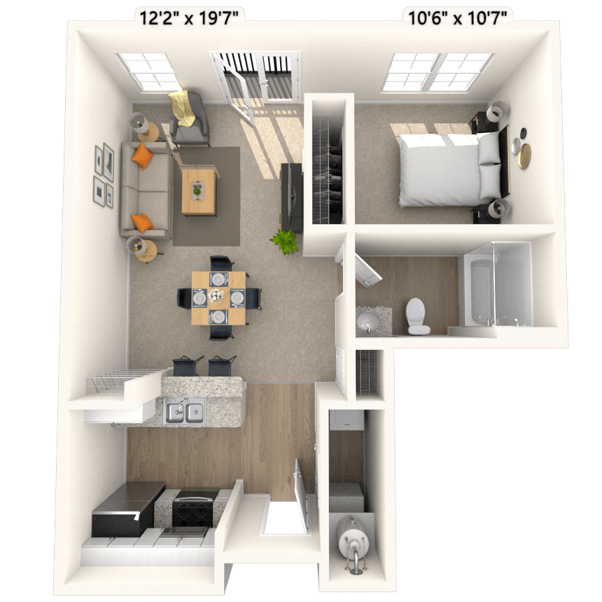 Floorplan image of unit 1931