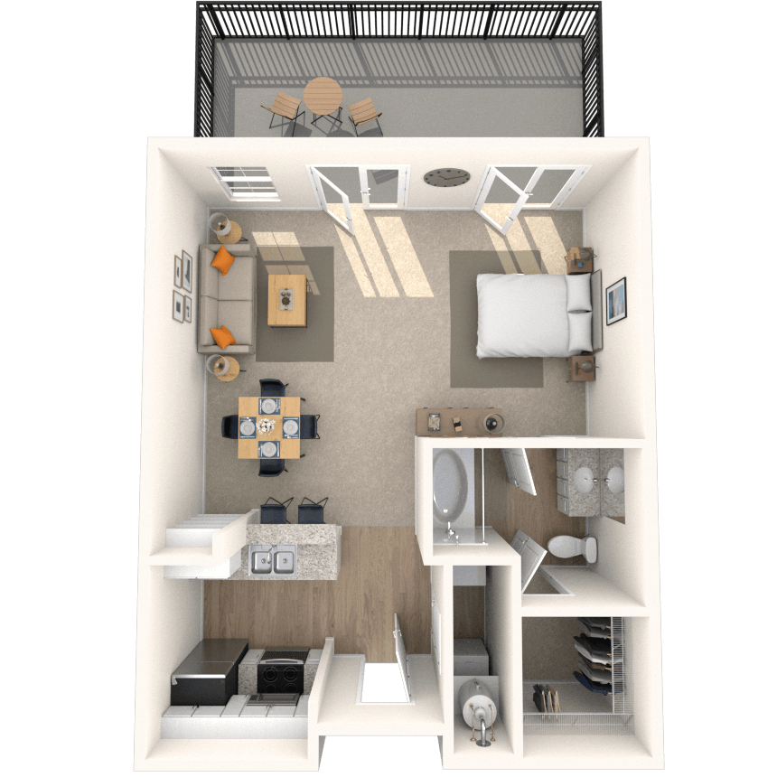 Floorplan image of unit 2306