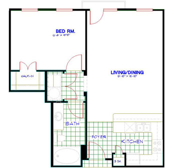 Floorplan image of unit 2234
