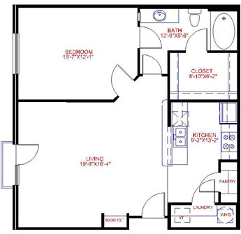 Floorplan image of unit 2706