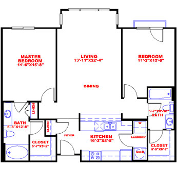 Floorplan image of unit 3947