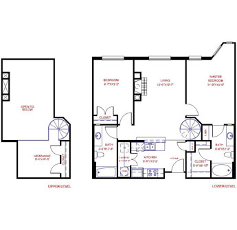 Floorplan image of unit 4610