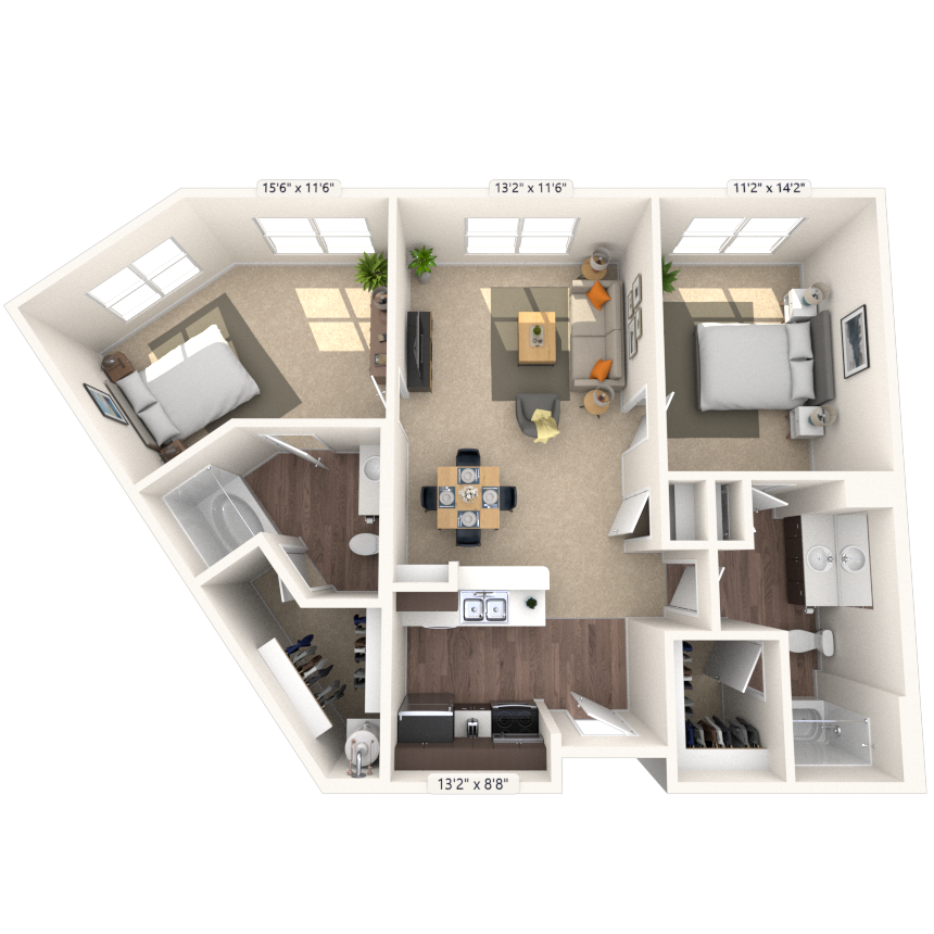 2 Bedroom Apartment – 302 Gray Street #1159, Houston, TX 77002