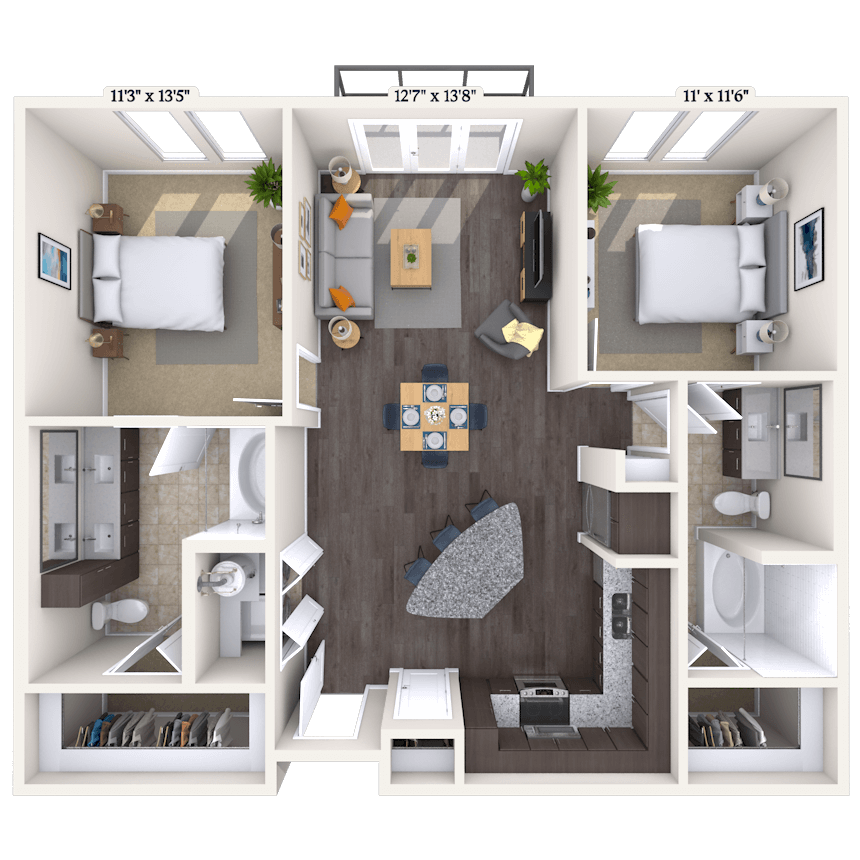 Floorplan image of unit 241