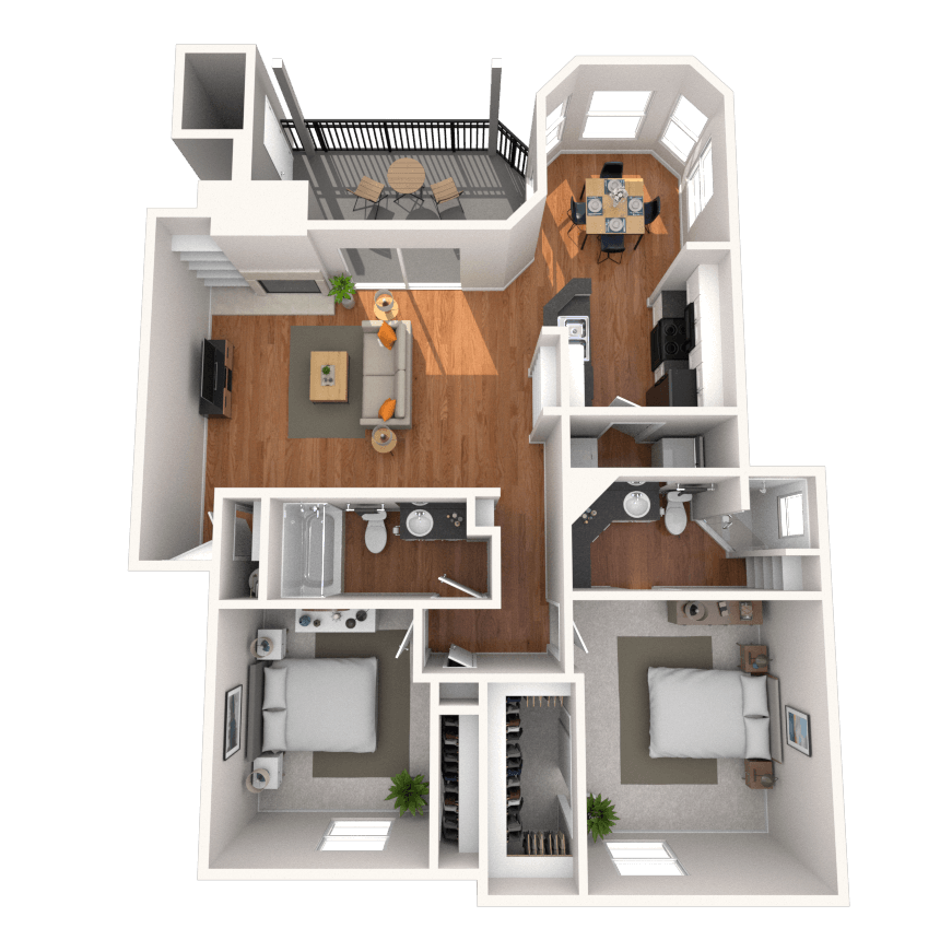 Floorplan image of unit 216