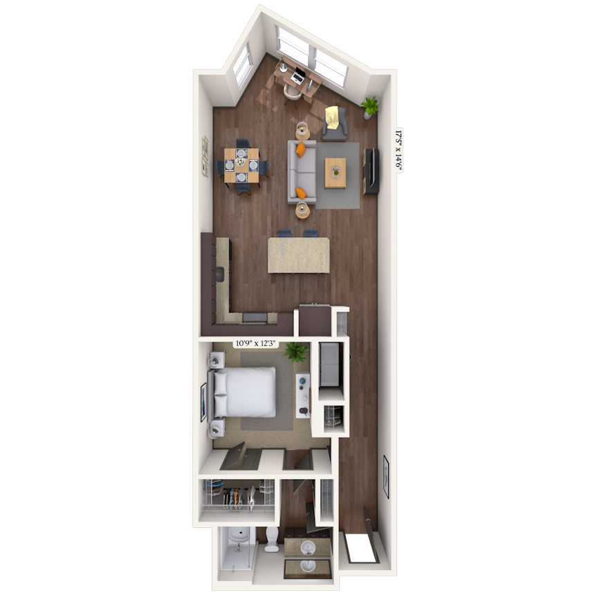 Floorplan image of unit 3013