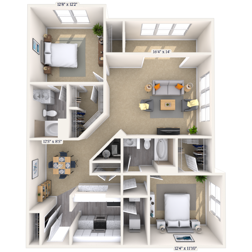Floorplan image of unit 520