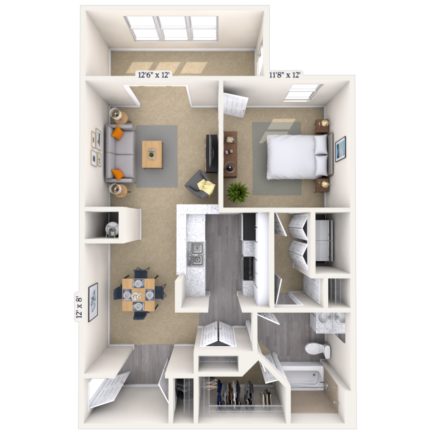 Floorplan image of unit 1015