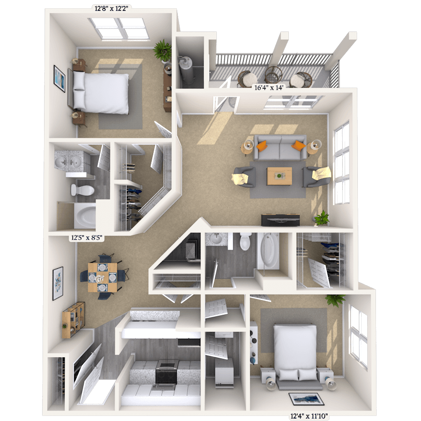 Floorplan image of unit 315